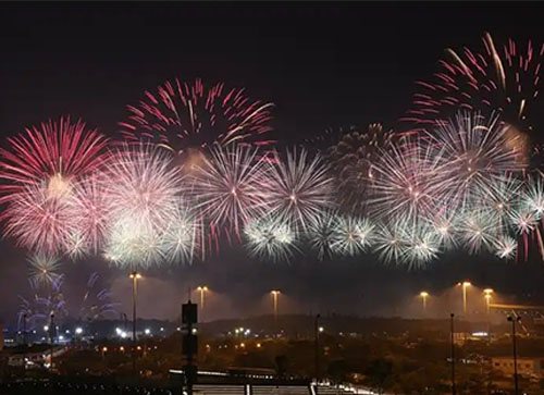 定西县焰火晚会